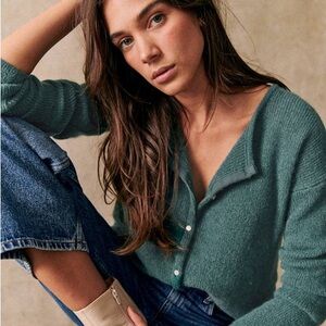 Sézane Gaspard Cardigan in Sage